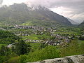 Un point de vue sur Laruns depuis la route vers Gourette, dép. 64