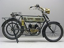 Alcyon 350 cc V-twin zijklepper uit 1914