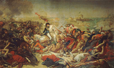 La batalla de Abukir, 25 de julio de 1799, 1806, 578 × 968 cm, Palacio de Versalles.