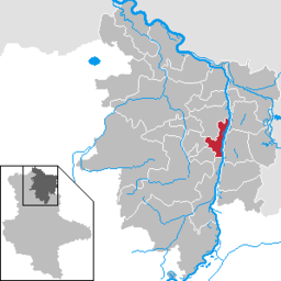 Läget för staden Arneburg i Landkreis Stendal