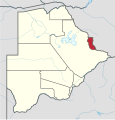 English: Location of en:North-East District (Botswana) in Botswana