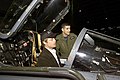 Brad Pitt in a Royal Air Force (RAF) GR3A Jaguar aircraft Dec. 7, 2001