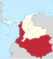 L'État souverain de Cauca en 1863.