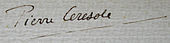 signature de Pierre Ceresole