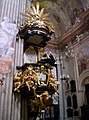 Pulpit inside the church