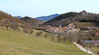 Vue depuis le vieux chemin de Belcaire.