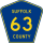 County Route 63 marker