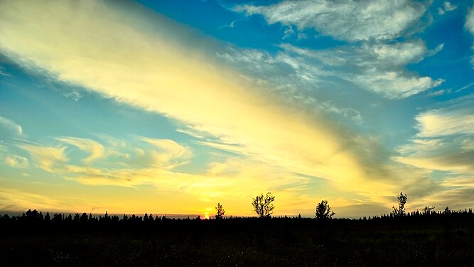 Sunset on the Kola Peninsula