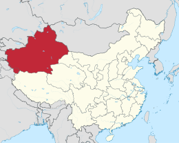 Xinjiang – Localizzazione