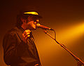 Matthieu Chedid during Vanessa Paradis live performance at Châteauroux (France).