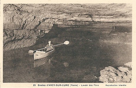 Le « Lavoir des Fées » - Carte postale, vers 1937