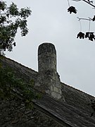 Cheminée de l'ancienne salle seigneuriale.