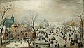 Hendrick Avercampi "Talvemaastik uisutajatega" (u 1608)