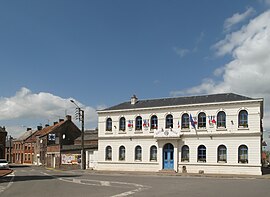 The town hall in Hergnies