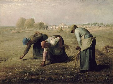 Jean-François Millet, Las espigadoras, óleo sobre lienzo, 1857. Museo de Orsay