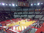 Vor dem Spiel Virtus Roma gegen Olimpia Milano (im April 2009)