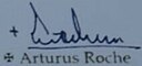 Firma de Arthur Roche