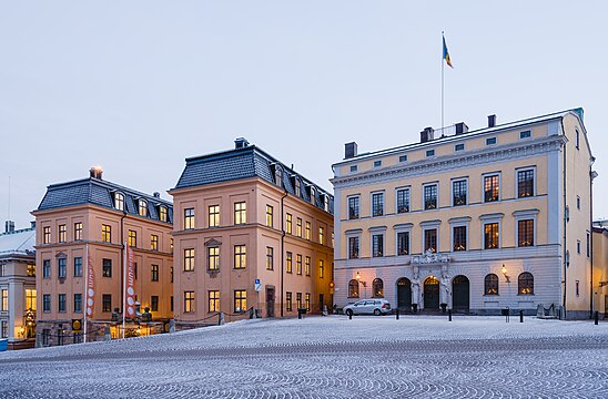 Tessinska palatset (Tessin Palace) at Slottsbacken 4, Gamla Stan, Stockholm.