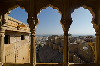 Jaisalmer vu depuis son fort. Décembre 2018.