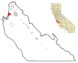 Location in Monterey County and the state of California