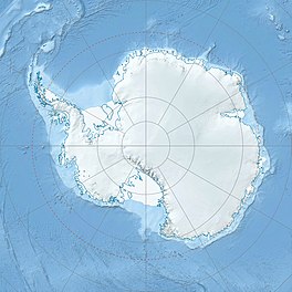 Map showing the location of Pare Glacier