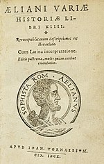 Claudius Aelianus: imago