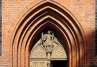 Kyrkans portal, detalj.