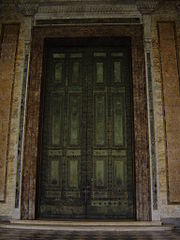 Acient bronze doors of the Curia Julia, now in the St. John Lateran.