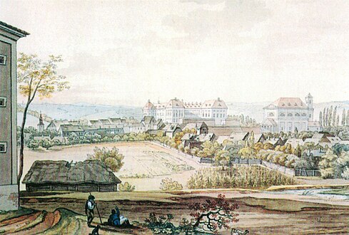 Slavkov u Brna en 1822, par Franz Richter.