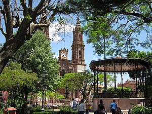 Zamora main square and Cathedral