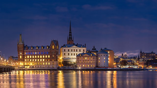 Riddarholmen in Stockholm seen from the north.