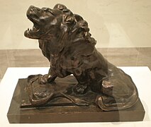 León herido, de Auguste Rodin (1881).