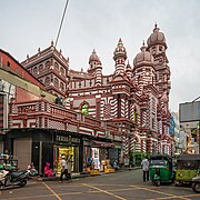 Mosquée Jami Ul Alfar Jumma à Colombo.