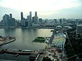 Utsikt over Marina Bay fra Singapore Flyer