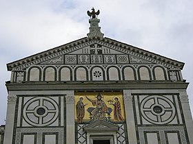 ... de la façade de San Miniato al Monte.