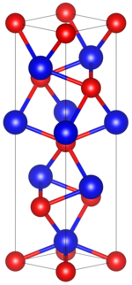 Tantalum arsenide crystal structure.