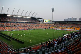 Binnenkant van het stadion.