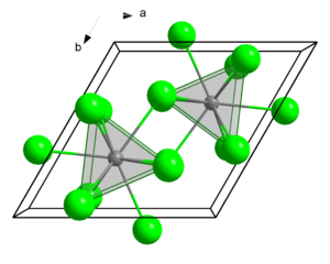 Strukturformel von Cer(III)-chlorid