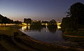 Zomeravond op de grote Stadsvijver bij Emiclaer