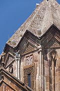 Church tower from the northeast, detail