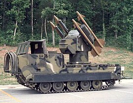 M730 Chaparral Guided missile Carrier, based on the M548