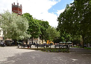 Parken på Mosebacke torg, 2016.