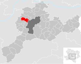 Poloha obce Neidling v okrese Sankt Pölten-vidiek (klikacia mapa)