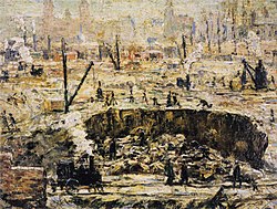 Excavation - Penn Station, Ernest Lawson, 1906