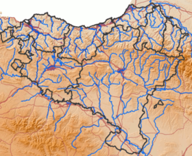 Lapitxuri is located in Euskal Herriko ibaien mapa