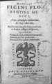 De triplici vita, 1560