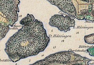 Stora och Lilla Hässingen, 1817.