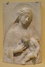 Thumbnail for File:Madonna and Child by Alceo Dosseno, Italy, 1930, marble - San Diego Museum of Art - DSC06709.JPG