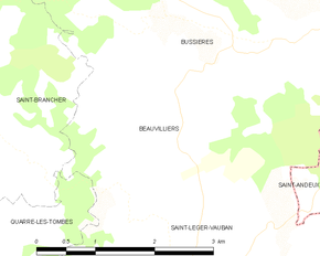 Poziția localității Beauvilliers