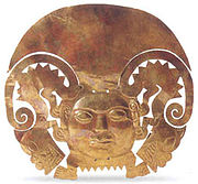 Moche headdress with feline ornamentations, 400 AD Larco Museum, Lima